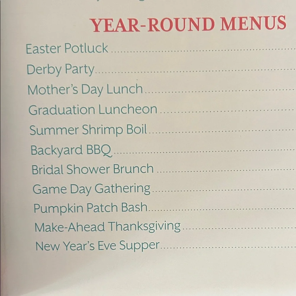 Southern Living dual “Christmas”, “Year-Round Celebrations” Cookbook